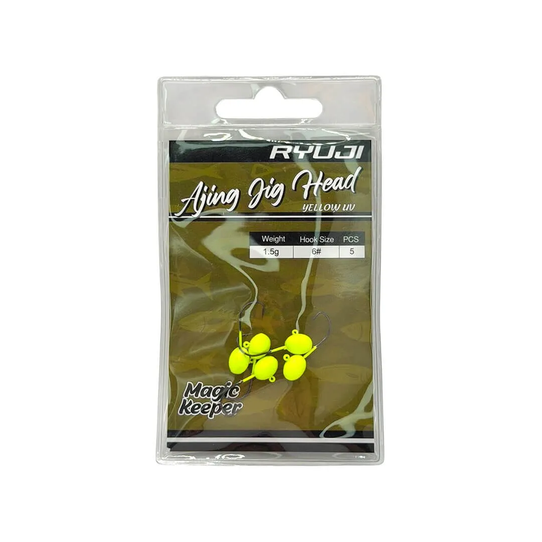Ryuji Ajing Yellow UV Jig Head