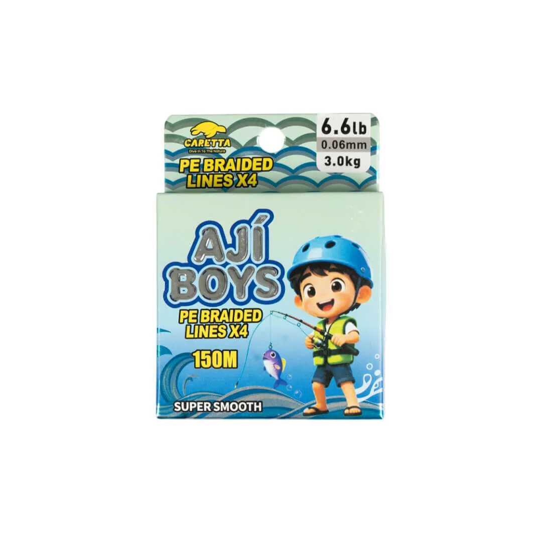 Caretta Aji Boys 4x 150 Mt Gri İp Misina
