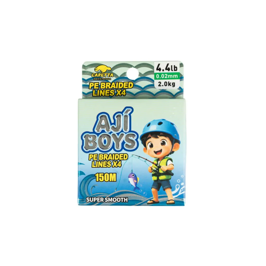 Caretta Aji Boys 4x 150 Mt Light Green İp Misina