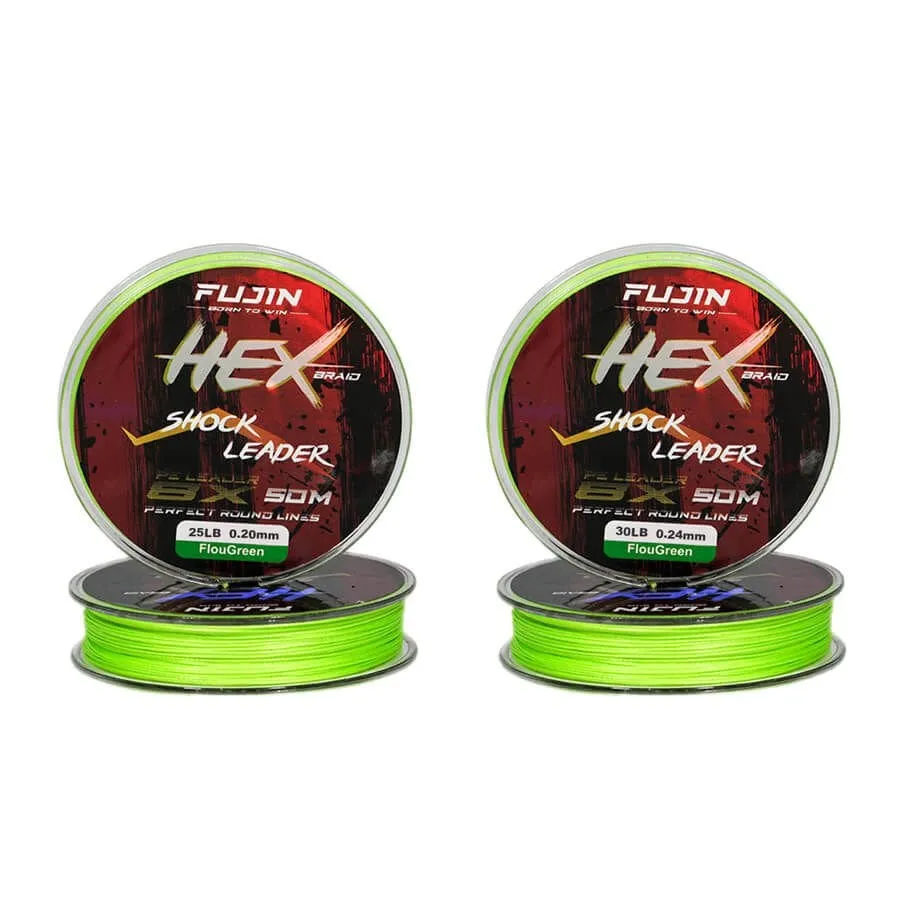 Fujin Hex Braid 8x 50 Mt İp Shock Leader Misina